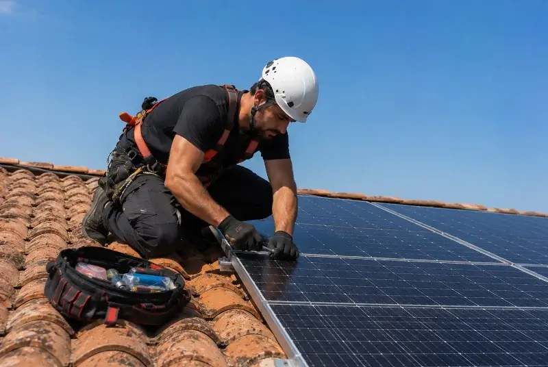 Maintenance et monitoring de panneaux solaires à Aveize